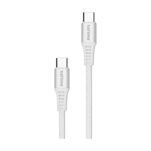 Кабель Type-C Philips 100W 1.2m (DLC9530C/97) White